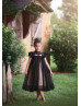 Black Lace Flower Girl Dress Halloween Dress